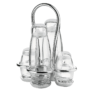 Set para Aceite, Vinagre, Sal y Pimienta en Acrilíco