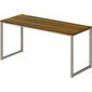 Escritorio de 48 pulgadas estructura beige top nuez