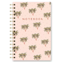 Cuaderno espiral sunny palms color rosa