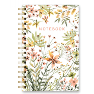 Cuaderno de notas floreada