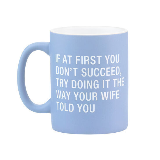 Taza color celeste wife told you