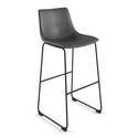 Barstool petra color gris patas negras