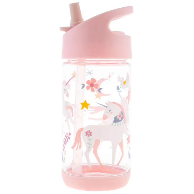 Botella Diseño Unicornio, Rosado