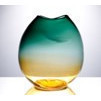 Vase decorativa en colores verde y amarillo 12.5"