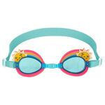 Lentes de agua con diseño de arcoiris en color rosado y aqua