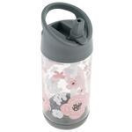 Botella de flores con tapadera color gris 10 oz