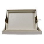 Bandeja Decorativa Pequeña, Blanca