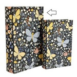 Caja Forma Libros Diseño Mariposas