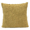 Cojin de algodón en color mostaza 20"