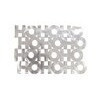 Set de 6 individuales rectangular de pvc hohoho color plateado 13 x 18"