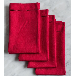 Set de 4 Servilletas de Lino Rojo