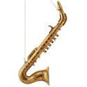 Saxofón de plástico dorado de 17″