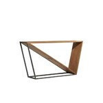 Consola de madera y aluminio 57x30"