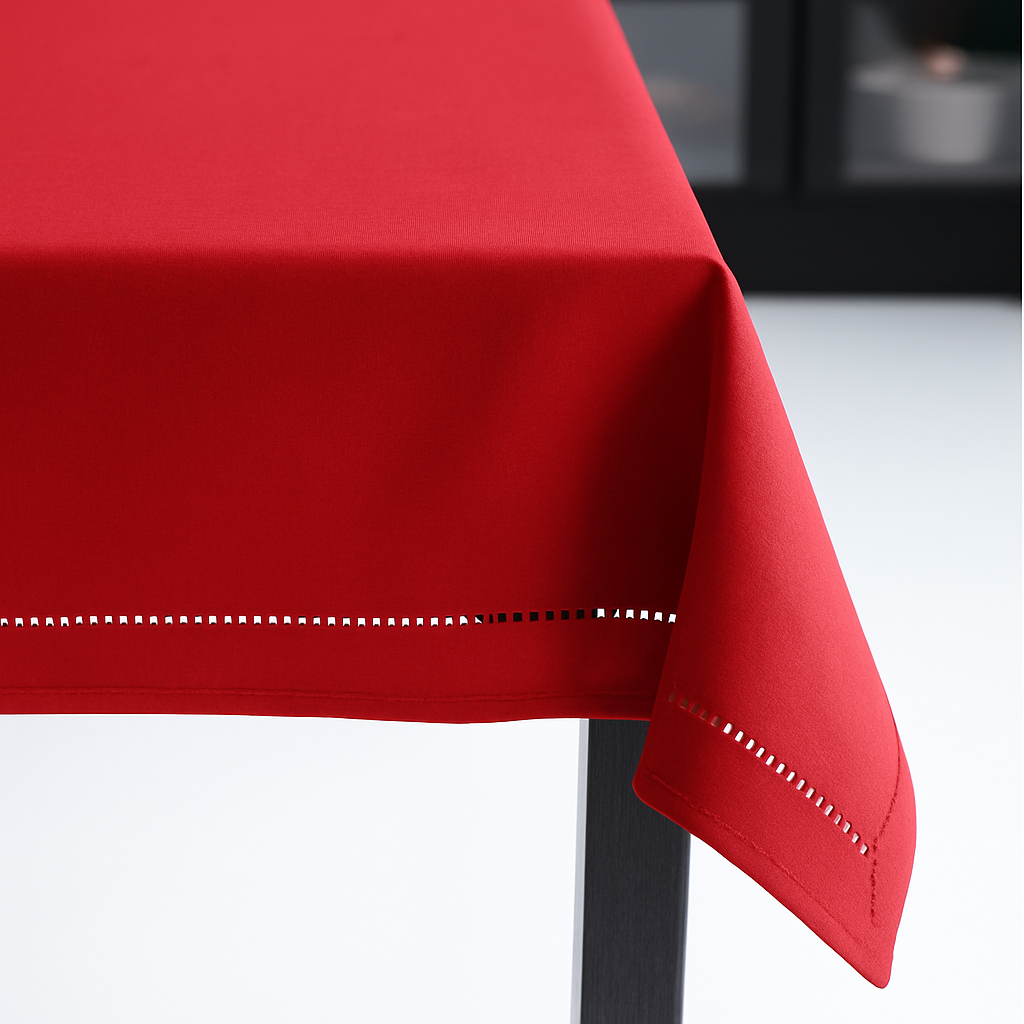 Mantel de Lino Color Rojo 60x90