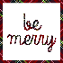 Servilletas de papel "be merry" 20 uni