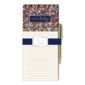 Libreta floral con boligrafo dorado de 4x4.5"