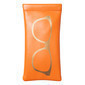 Estuche para anteojos color naranja 3 1/2" x 7"
