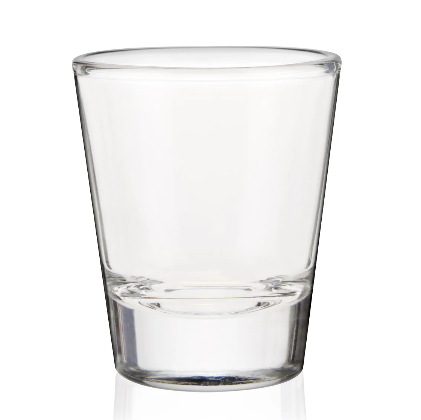 "Shot de Vidrio Clásico, 1.5 oz"