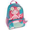 Mochila turquesa diseño de sirena 26.6 cm x 35.5 cm x 8.8 cm