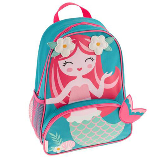 Mochila turquesa diseño de sirena 26.6 cm x 35.5 cm x 8.8 cm
