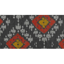 Cojin decorativo de 35x55 en tela kilim noir