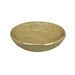 Tazon decorativo de metal  dorado de 15"