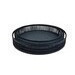 Bandeja de bambu redonda negro 20"