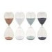 Reloj de arena diferentes colores de 60 minutos 4.25 x 4.25 x 11.75"