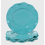 Set de 4 Platos Ensalada Turquesa, Perlette