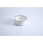 Bowl mediano blanco orilla plateada de porcelana 8x4"