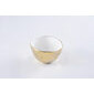 Bowl mediano dorado por fuera y fondo blanco de porcelana 6.75 x 4"