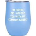 Vaso para vino termico celeste sense