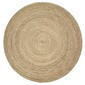 Alfombra Redonda Yute Trenzado a Mano