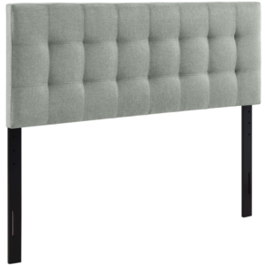 Respaldo para cama lily tamaño queen color gris