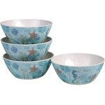 Set de 4 bowls de melamina 6.5 " colección bamboo beachcomber