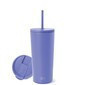 Vaso clasico con pajilla morado 20 oz