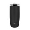 Taza voyager negro medianoche tapa transparente 20 oz