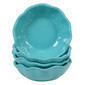 Set de 4 bowl de melamina turquesa 7.5 x 2" colección perlette