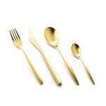 Set de 24 piezas de cuchilleria colección stiria dorado