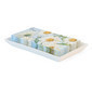 Bandeja para servilleta de ceramica blanco 9.5 x 6"