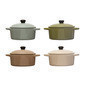 Miniplato para hornear de de ceramica 5x3" en 4 verde, café y beige