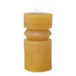Vela estilo totem corte superior color amarillo colección Flaire DE 3 X 6″