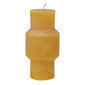 Vela estilo totem ancho color amarillo colección Flaire 3 x 6"