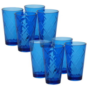 Set de 4 Vasos En Color Azul
