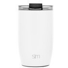Taza voyager blanco invierno tapa transparente 12 oz