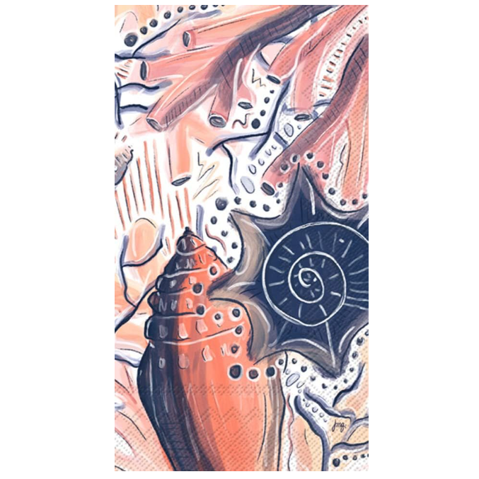 Servilleta Diseño Caracol, 16 uni