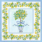 Servilleta Cktl Lemon Topiary, 20 uni.