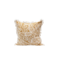 Cojin hojas de palmera estampadas 24"x24"