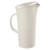 Jarra con tapa color beige terra