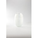 Jarron decorativo blanco salpicado 6.5x10.5"